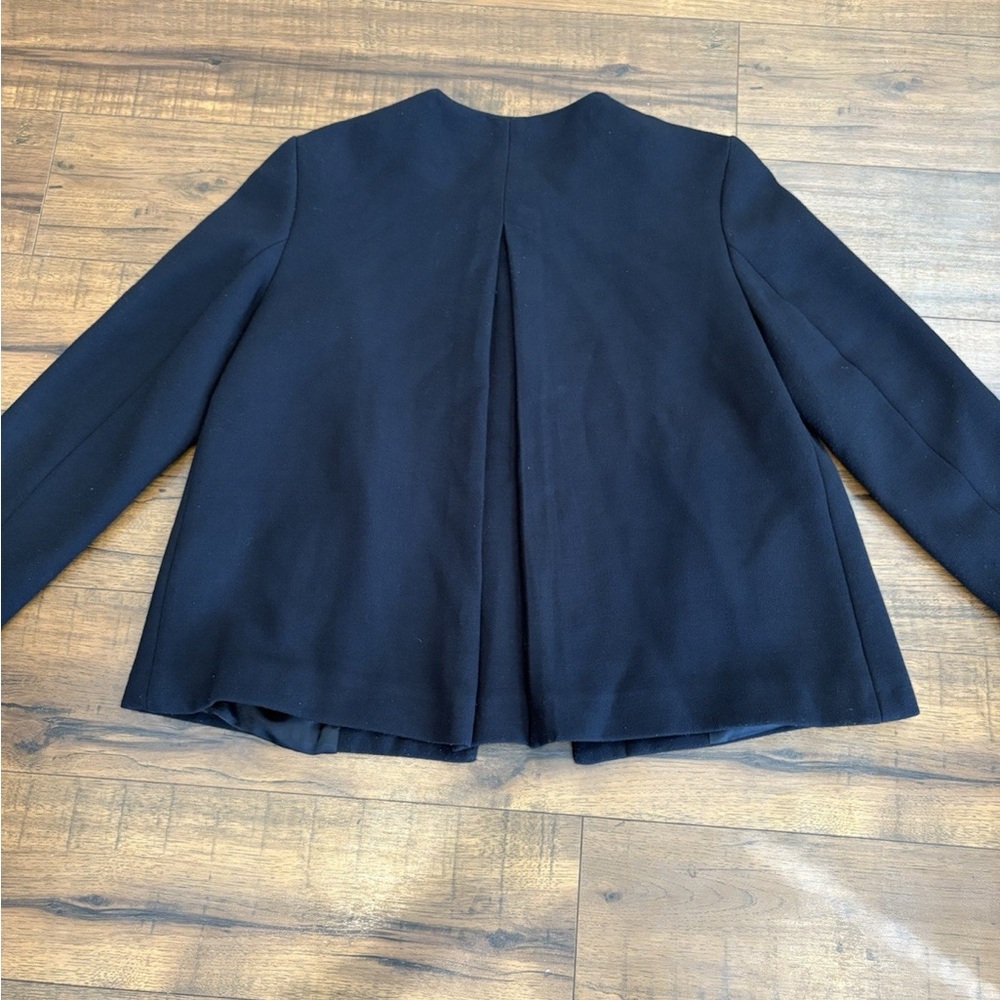 Zara Basic Charcoal Jacket with Silver Button Siz… - image 5